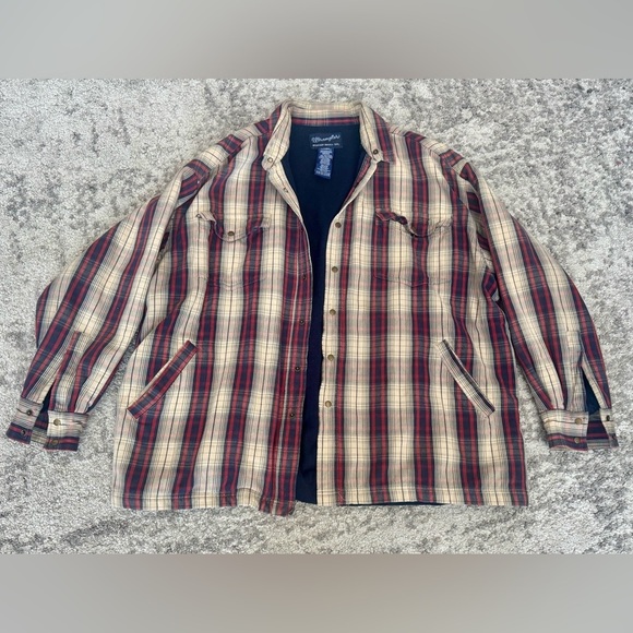 Wrangler Other - Wrangler Plaid Lined Shirt Jacket – Men’s XXL